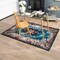 Edge Collections - 6'7" x 4'8" - Multicolor - Area Rug Non-Shedding Polyester Fabric with Anti-Slip Bottom - 1 Piece
